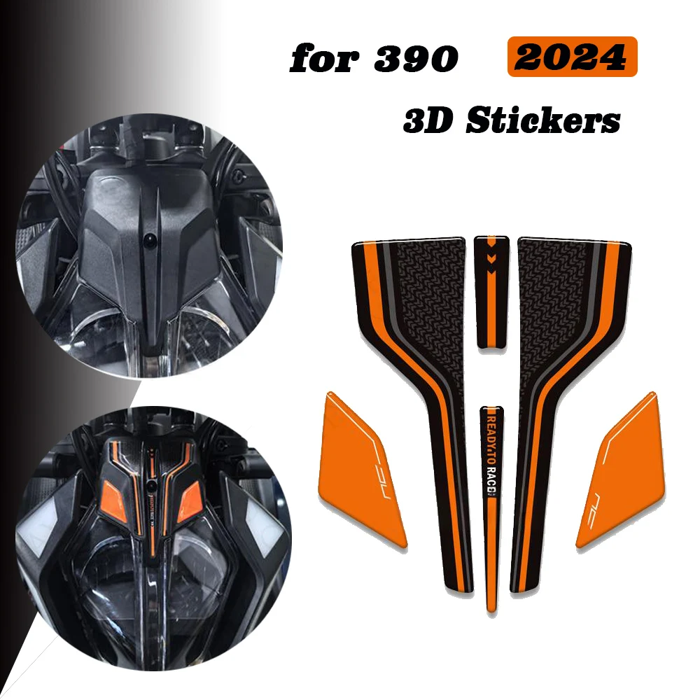 

For 390 Duk 2024 Motorcycle Tank Pad Side Grips Gas Fuel Oil Knee Protector Stickers Decals