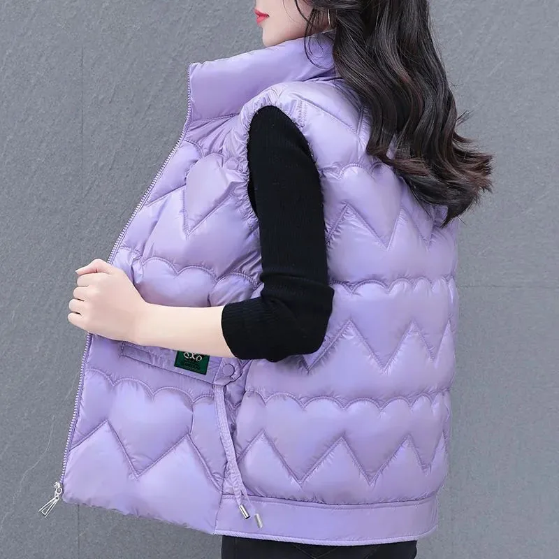 Genuine Goods Down Cotton-Padded Jacket Vest Women Outer Wear 2024 Autumn Winter New Fashion Thick Warm Winch Female Vest Jacket