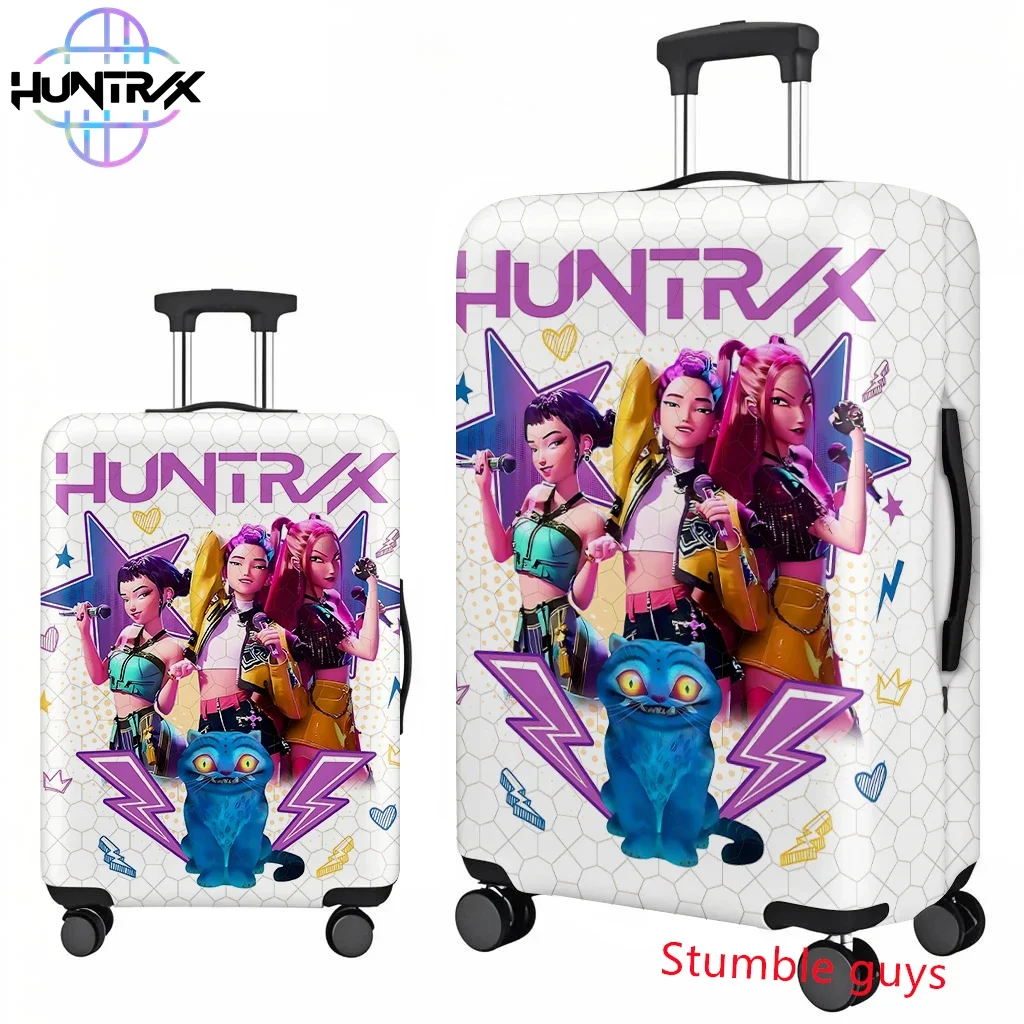 

Kpop Demon Hunters Suitcase Cover Travel Protector Fits 18-32 Inch Luggage Anime Style