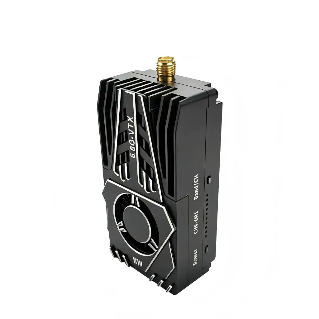 DarwinFPV OMNIS FPV Analog VTX 25mW-10W Adjustable Transmitter with Cooling Fan - Long Range for Fixed Wing & Quadcopter