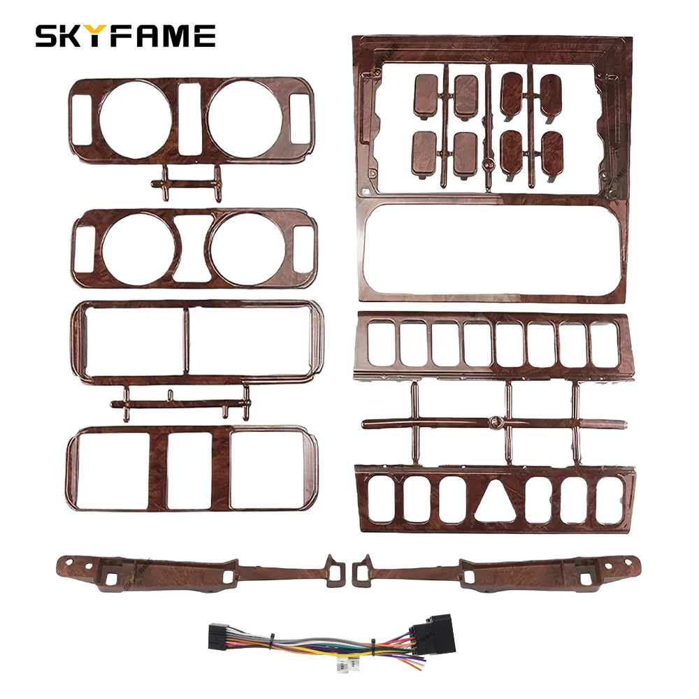 

SKYFAME Car Frame Fascia Adapter Android Radio Dash Fitting Panel Kit For Benz C Class W202