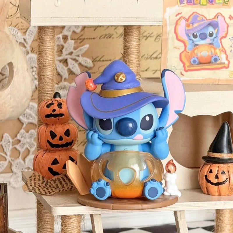 Disney Stitch Animation Peripheral Blind Box, Desktop Decoração Ornamentos, Halloween Funny Dress Series Presentes, Presentes das meninas