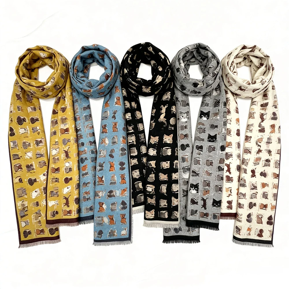 

Зимний шарф для женщин, кашемировое теплое однотонное одеяло из пашмины, женское толстое мягкое шаль Bufanda с большими кисточками, длинное пончо Echarpe