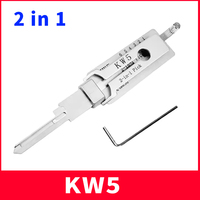 2 In 1 Decoder KW5 Precision Pick O-Ring Set for Repairing Locks Decoding 6 Pin Keyway Door Stainless Steel Hand Tool Kit