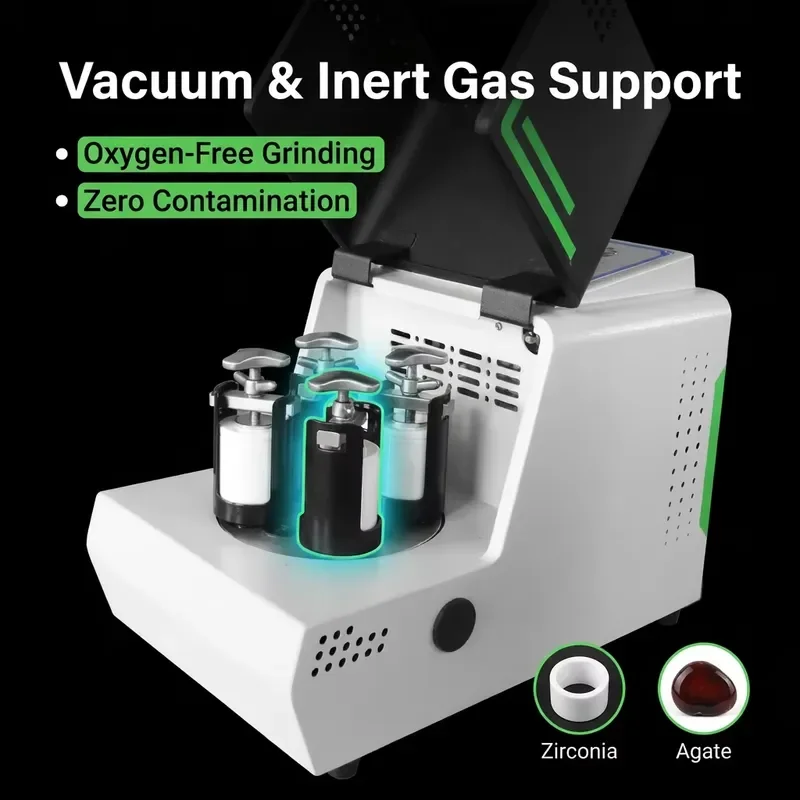 i TENCAN XQM-0.2 Electric Planetary Ball Mill with SUS304 for Solid-State Battery Research 0.1m Nano Powder Processing for