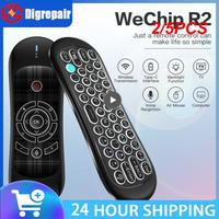 2/5PCS Wechip R2 2.4G Wireless Air Mouse Keyboard Motion Sense Backlight Air Mouse Touchpad Remote Control Keyboard for Android