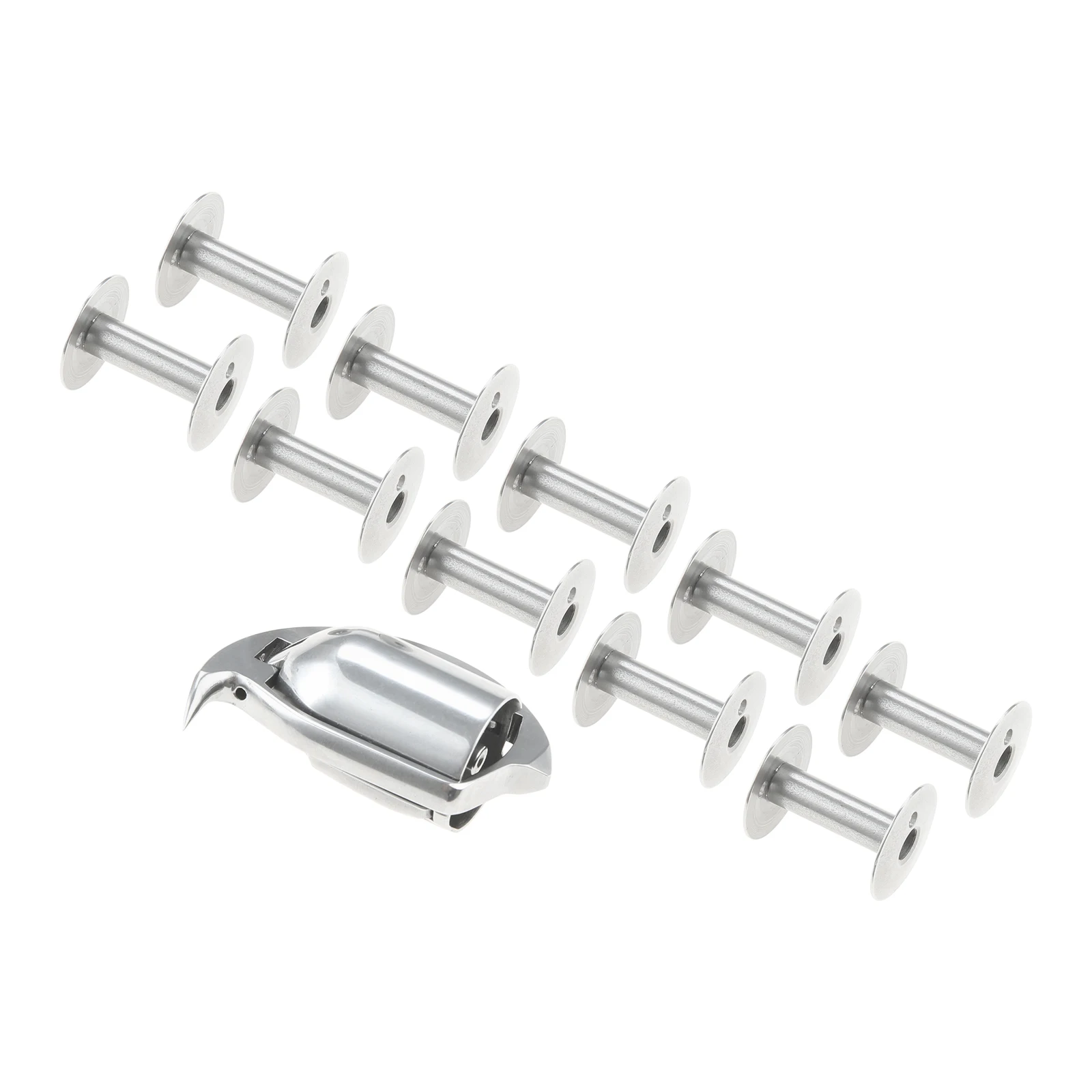 11pcs/set Sewing Machine 204N Shuttle Hook with 10 Bobbins for Durkopp Adler 203 204 166 266 366 for Seiko CH-2B for Consew 2050