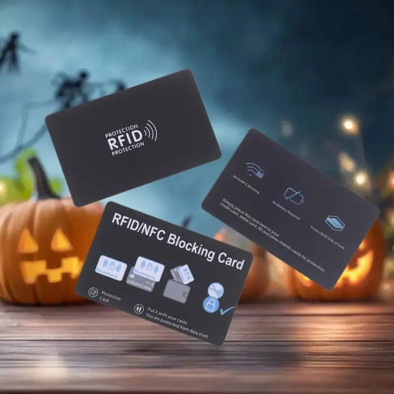1/5 قطعة حافظة بطاقة حجب NFC/RFID: واقي مضاد للقشط لبطاقات الخصم/الائتمان وأمن الهوية