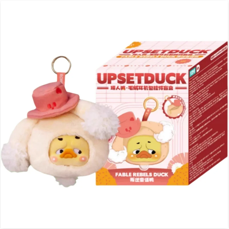 Upsetduck caixa cega fable rebels pato série fone de ouvido saco moeda bolsa anime boneca periférica pingente crianças brinquedo aniversário personalizado