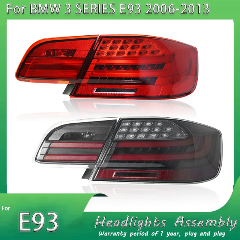 Car LED Tail Lights For BMW 3 Series E93 Convertible 2006 2007 2008-2013 Rear Brake + Reverse+ Turn Signal Lamp Car Styling