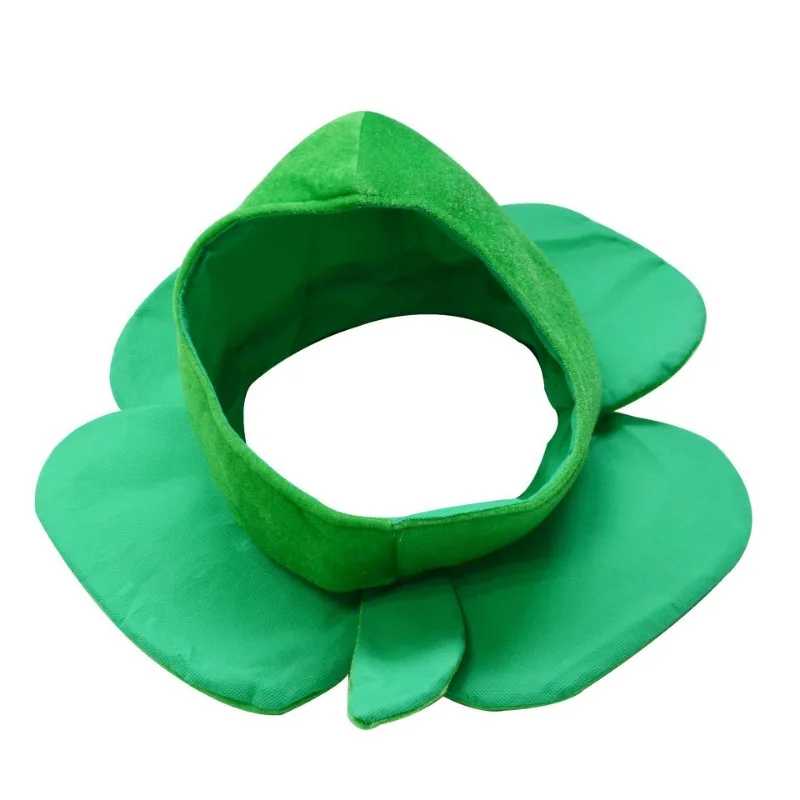 Sombrero creativo del Festival irlandés del Día de San Patricio, sombrero de trébol de cuatro hojas para actuación de fiesta, sombrero de copa verde