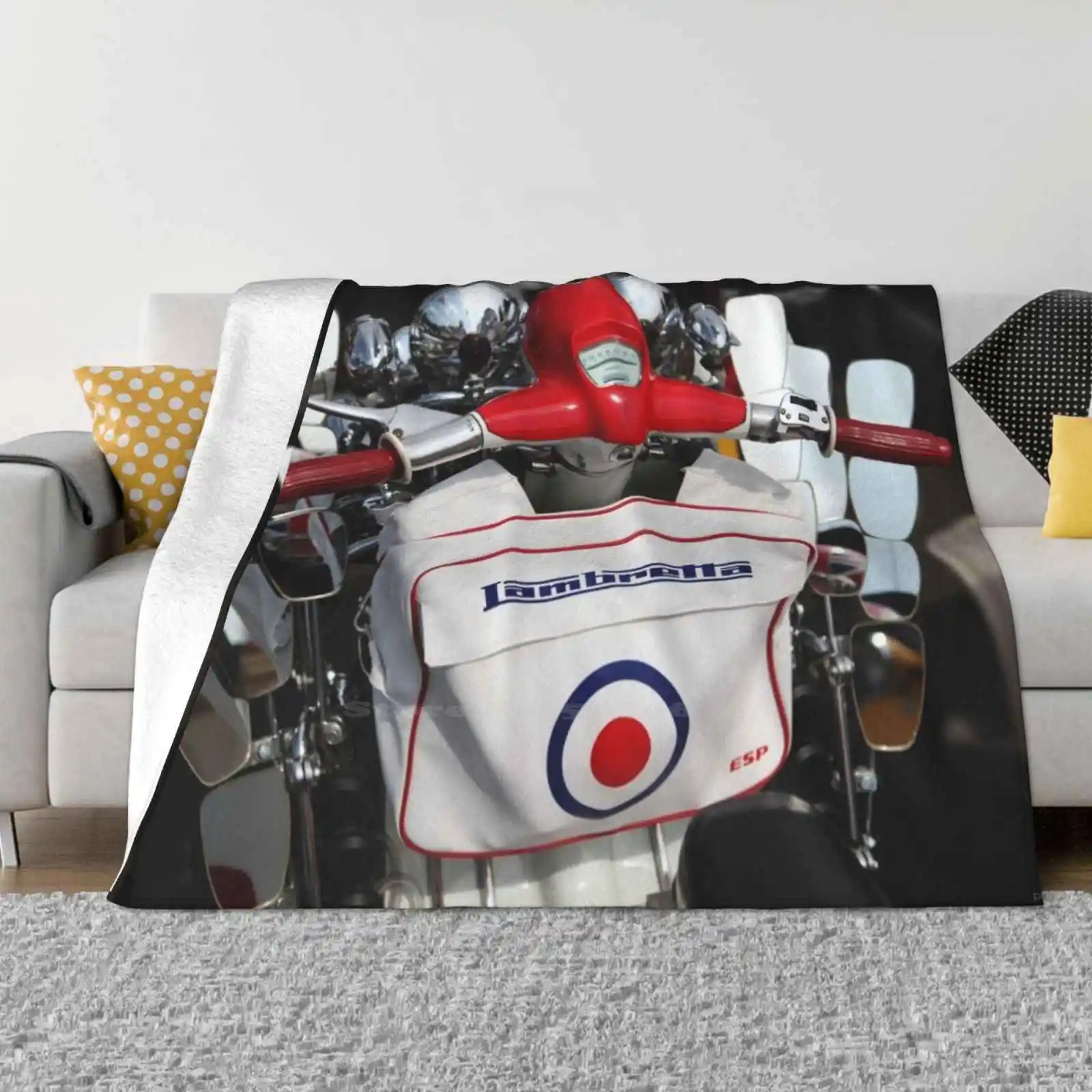 Lambretta Bag. Best Selling Room Household Flannel Blanket Lambretta Mod Scooter