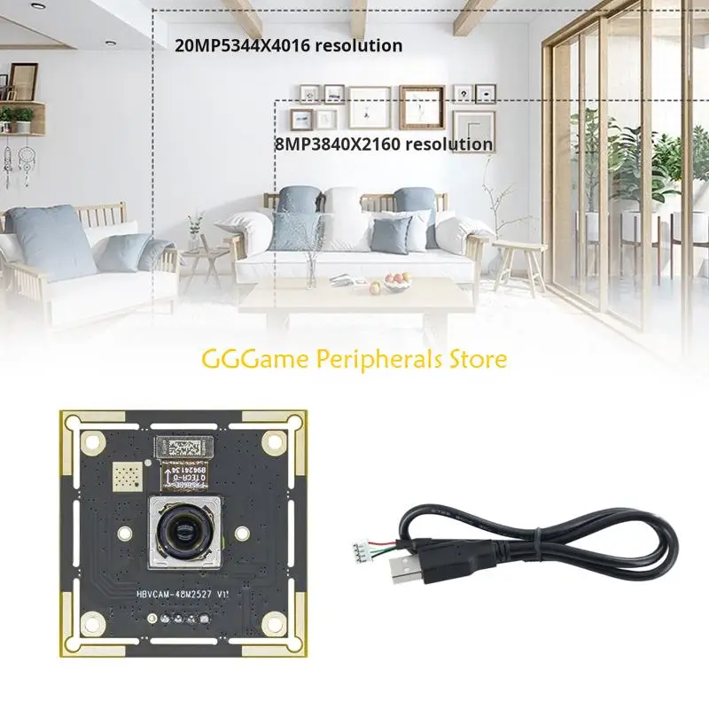 U55B High Resolution 4800 Megapixel Webcam With 77 Degree Wide View Lens Autofocus