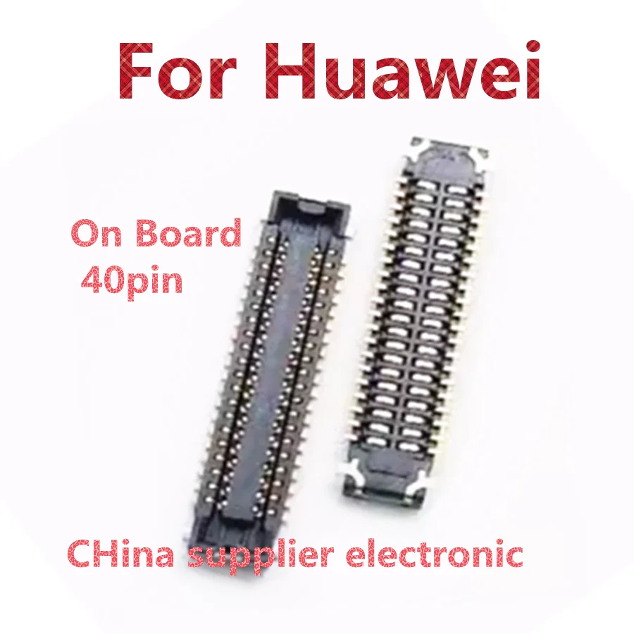 

10-100pcs LCD Display Screen FPC Connector On Board For Huawei P9/P9 Plus//Head 5/Nova2/G9/Nova Plus/P Smart Plus/Maimang 40pin