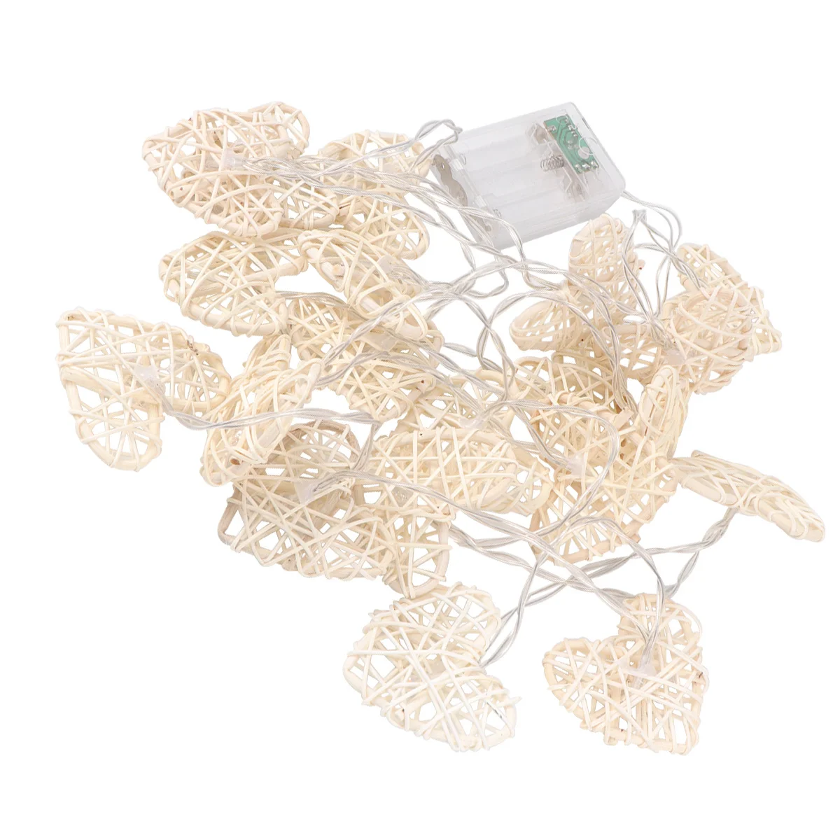 أضواء Led على شكل قلب 2.5 متر أبيض دافئ لحفلات الزفاف وأعياد الميلاد فندق المرحلة الديكور سلسلة ضوء قلوب Led سلسلة