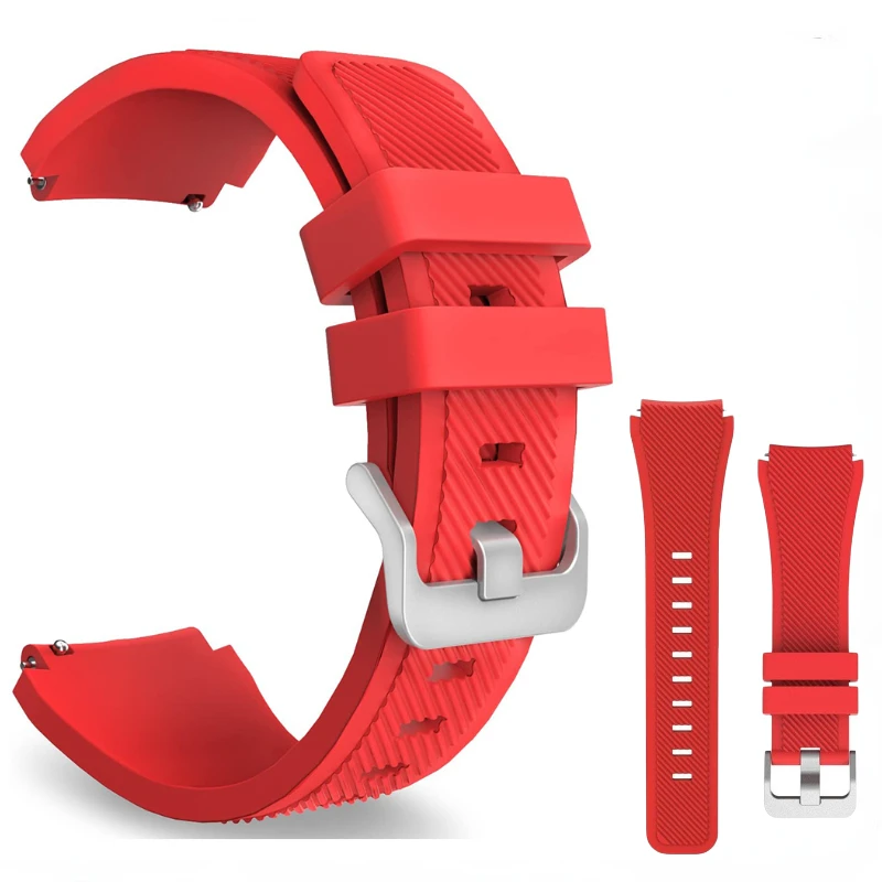 

22mm Silicone Strap For Huawei Watch 4/3/GT4-3-2 Pro 2e Samsung Watch 3/Gear S3 Sports Bracelet Amazfit GTR 4/Stratos/Pace Band