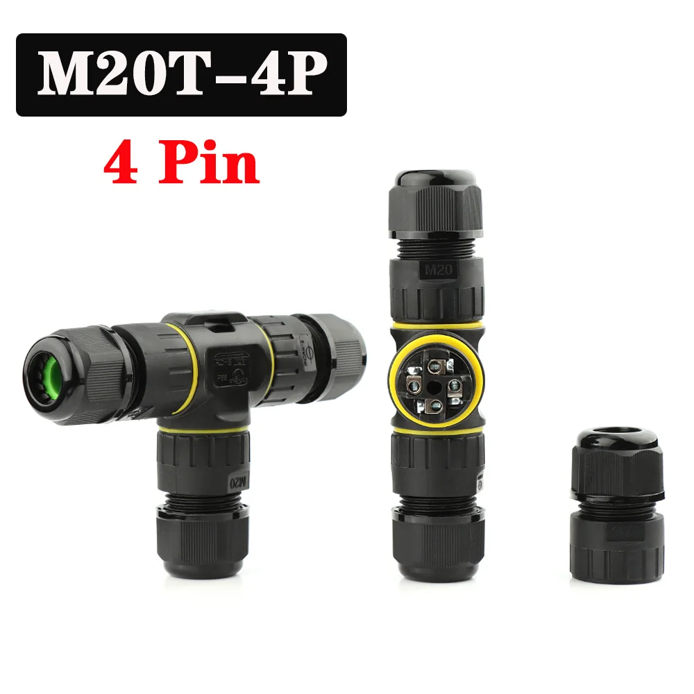 IP68 waterdichte connector 2 3 4 5-pins kabel Draadwartel Mouwconnectoren snelle schroefaansluiting Outdoor waterdichte terminal