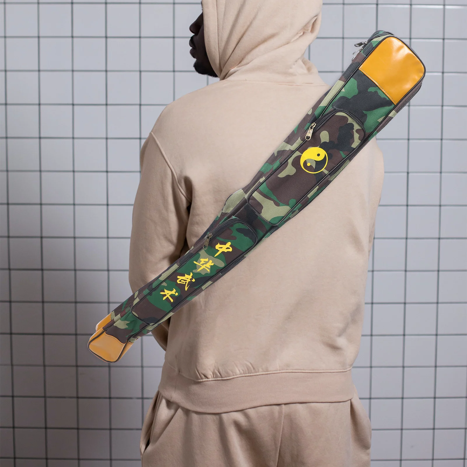 

Double Layer Sword Carrying Bag Durable Oxford Cloth Thick Multifunctional Sword Storage Pouch Portable Protective Case