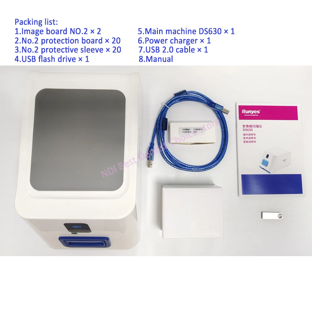 CE Approved Runyes DS630 Dental Digital Intraoral Imaging Plate X-ray Imaging Scanner with 2 Years Guarantee for Imaging Plates