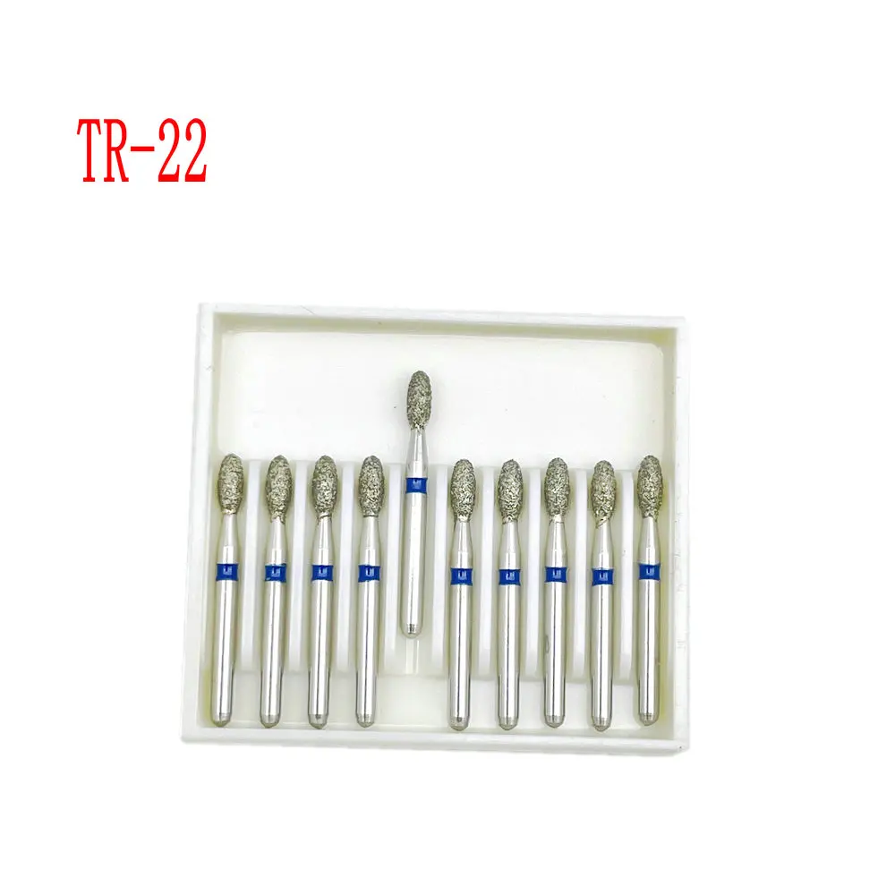10 teile/schachtel Dental Diamant Bohrer Bohrer für High Speed Handstück Bohrer Zahnarzt Bohrer1,6mm Schaft FG Diamant Bohrer