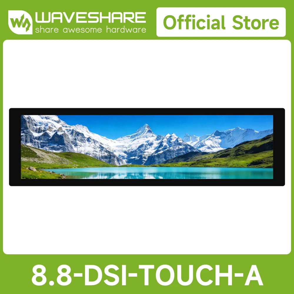 Waveshare8.8inch DSI Capacitive Touch Display, IPS Panel, 480 × 1920 Resolution, 10-Point Touch, Supports Backlight Adjustment