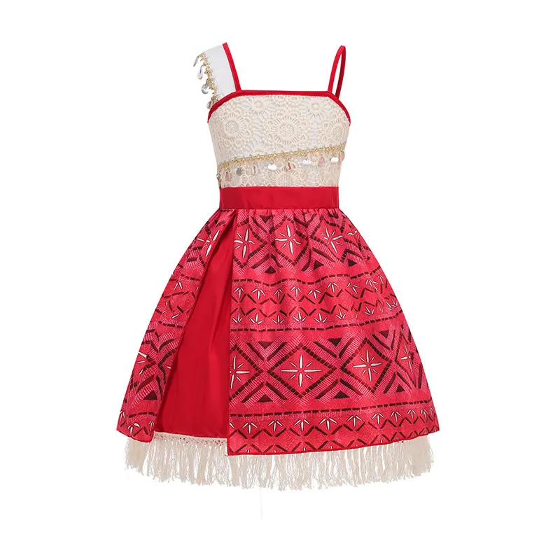 Kids Vaiana Moana 2 Cosplay Dress Girls Adventure Princess Costume Children Birthday Purim Carnival Party Fancy Outfit
