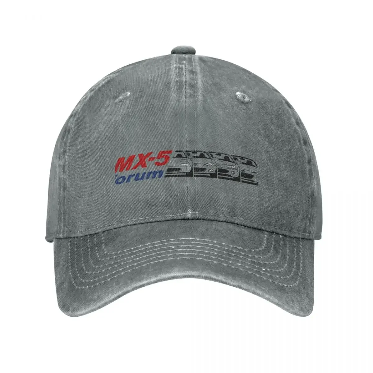 MX5-Forum logo Red + Blue + Black Cowboy Hat Male fashionable hard hat Cap Women'S Men'S