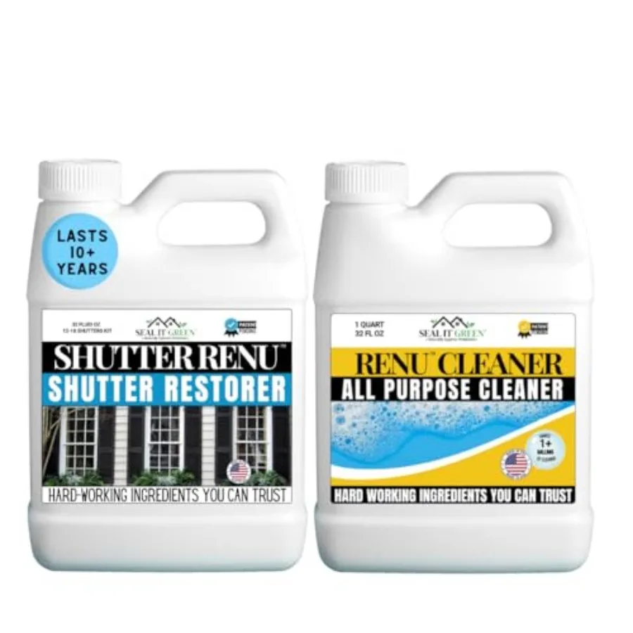 

Premium Restorer-Restores Original Color and Rejuvenates Faded Shutters, Patio Furniture, GarageFront Doors and More Eco-Friend