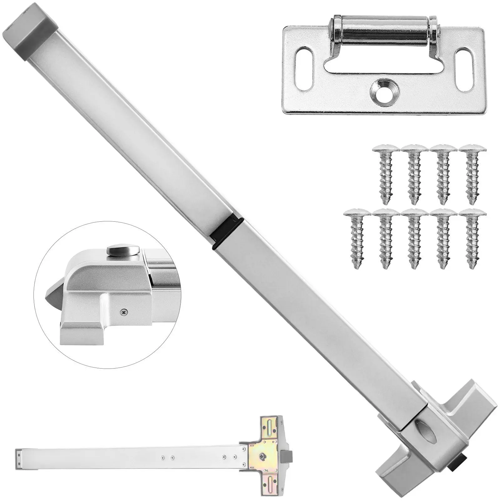 

Door Push Bar Panic Exit Device Stoving Vanrish Emergency Lock Made 400 Series.