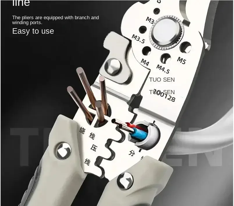 Multi Functional Electrician Pliers For Wire Splitting And Stripping, Specialized For Electricians