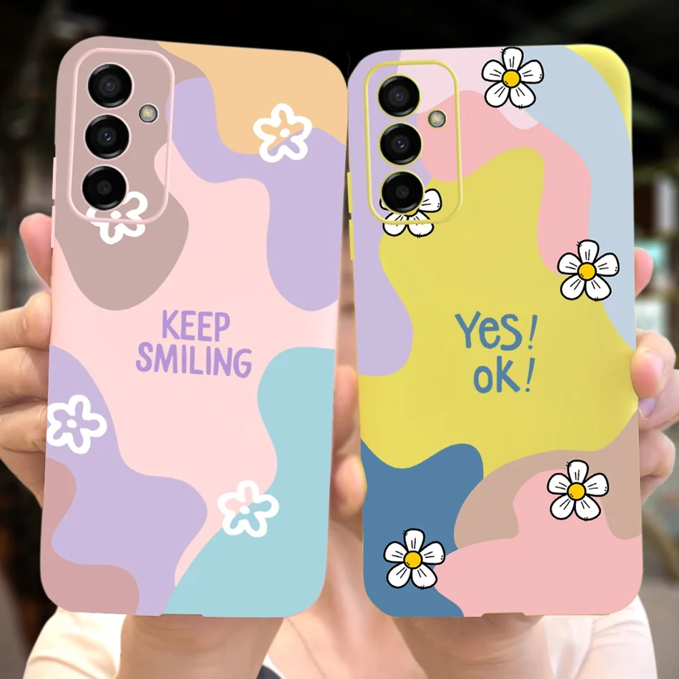 Cute Phone Case For Samsung Galaxy M23 F23 5G 2022 Candy Color Silicone Back Cover Cases For Samsung M23 F23 Soft TPU Coque
