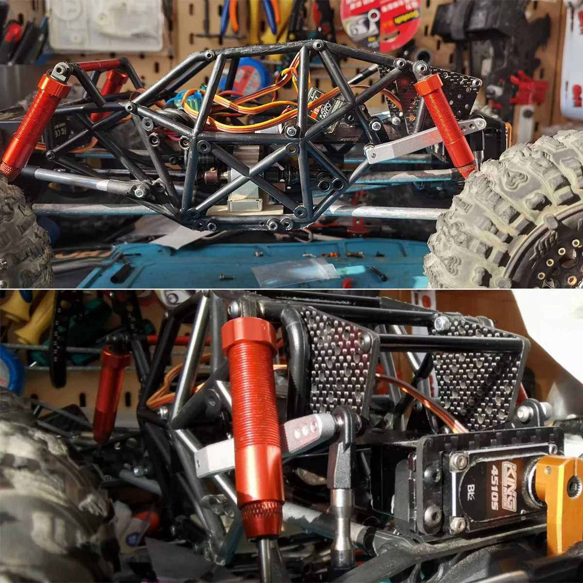 Aluminum Anti-Tilt Link Rod for 1/10 RC Crawler Axial Yeti VS4-10 LCG – Vanquish Upgrade Part