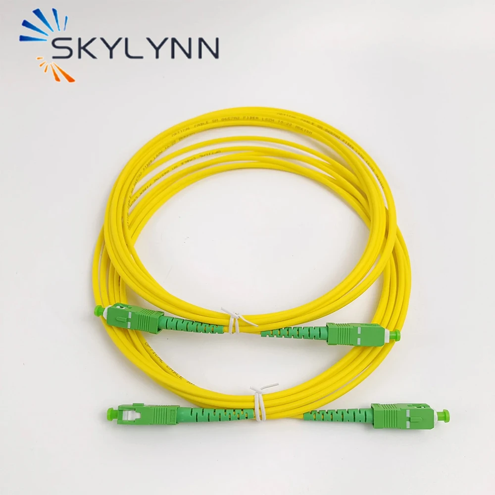 50 PCS 1M Whole Sale SC APC and UPC Single Mode G652D SX 3.0mm Fiber Optic Patch Cord