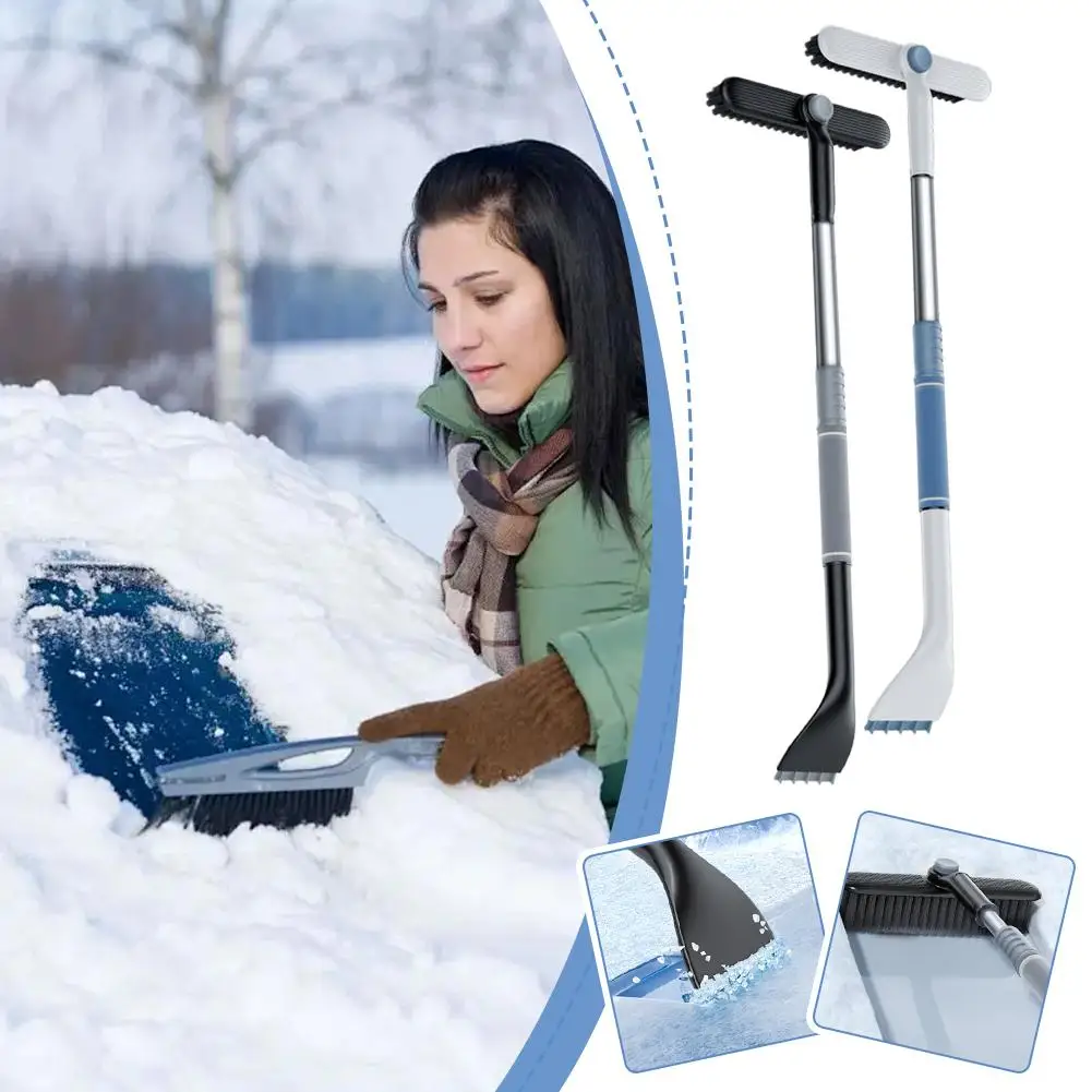 

1PCS Multifunctional Telescopic Car Snow Shovel Universal Snow Shovel Brush Car De-icing Snow Removal Scraper Car Accessories