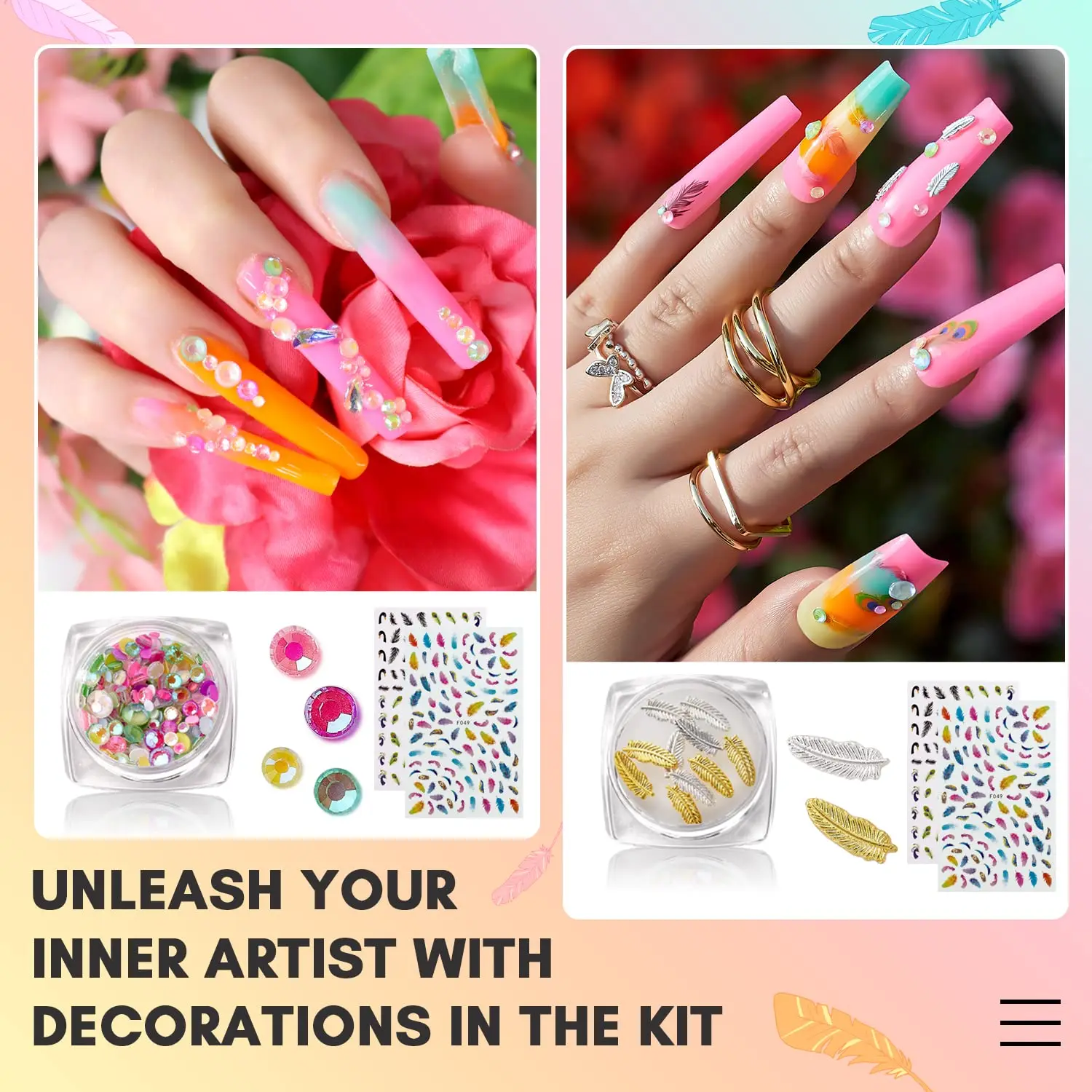 Makartt-Kit de Gel polivinílico para extensión de uñas, Gel constructor todo en uno con Base y capa superior, diseño de arte de uñas, manicura para principiantes