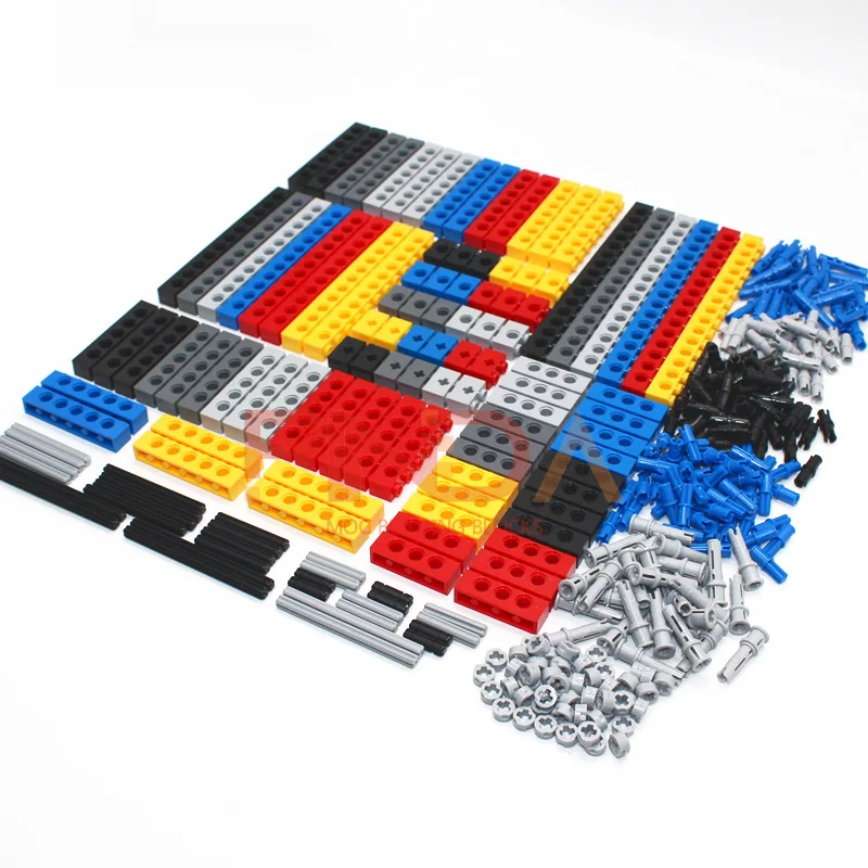 100pcs MOC Connector Panel Gear Building Blocks Bricks Car Motorcycle Set Toys Compatible 32064 3700 3701 3894 3702 3895 3703