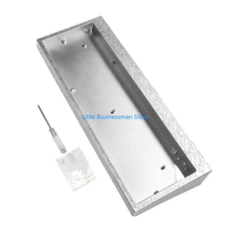 Kompaktes Tastaturgehäuse mit Metallgehäuse, erhöhtem Randdetail und Montagepfosten für die mechanische Tastatur EV63 GH60 M76A – Detail 3