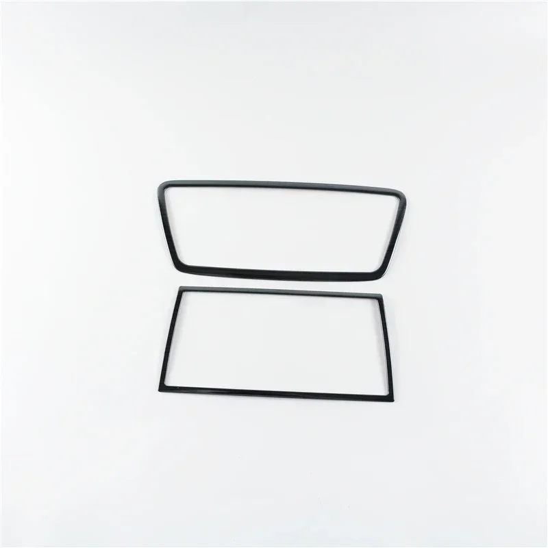 Stainless Steel Center Console Air Conditioner CD Frame Decoration Cover Trim For Audi Q3 2012-2016 Car Styling Interior