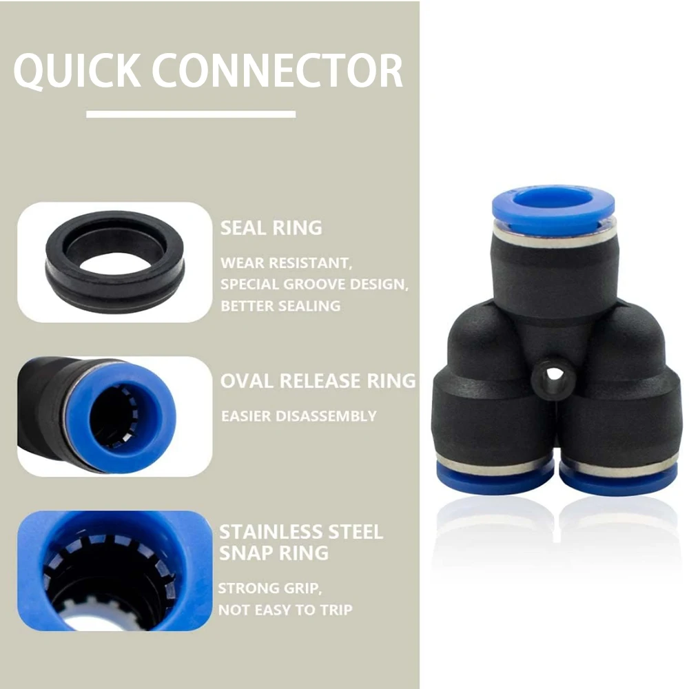 

Pneumatic Fitting Pipe Connector Tube Air Quick Fittings Water Push In Hose Couping 4mm 6mm 8mm 10mm 12mm PY