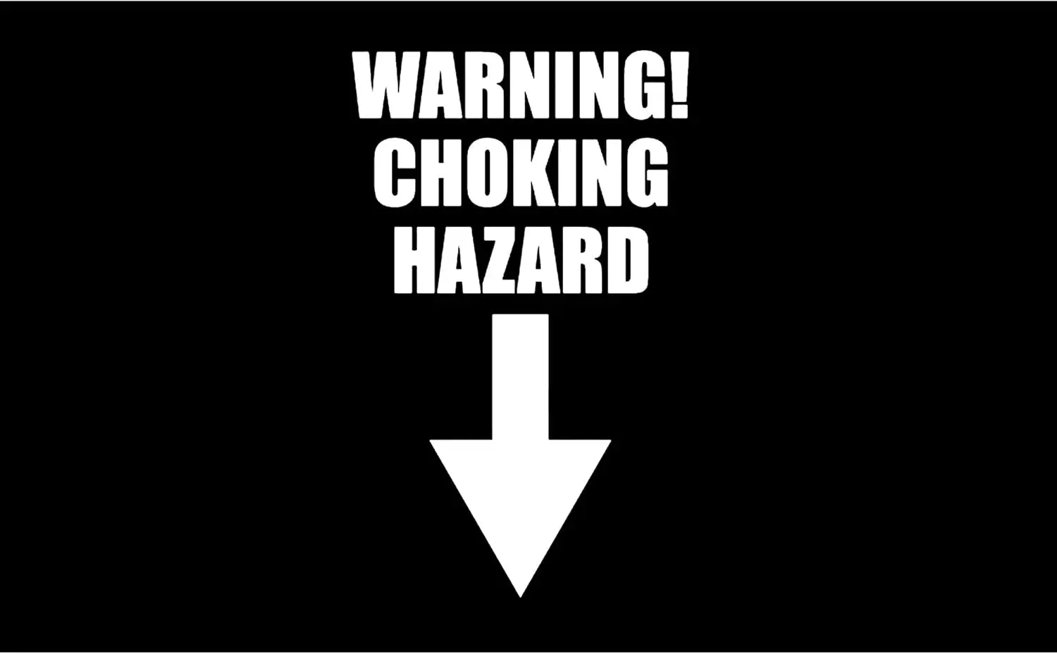 Men's Warning Choking Hazard Novelty Funny Cotton Casual T-Shirt