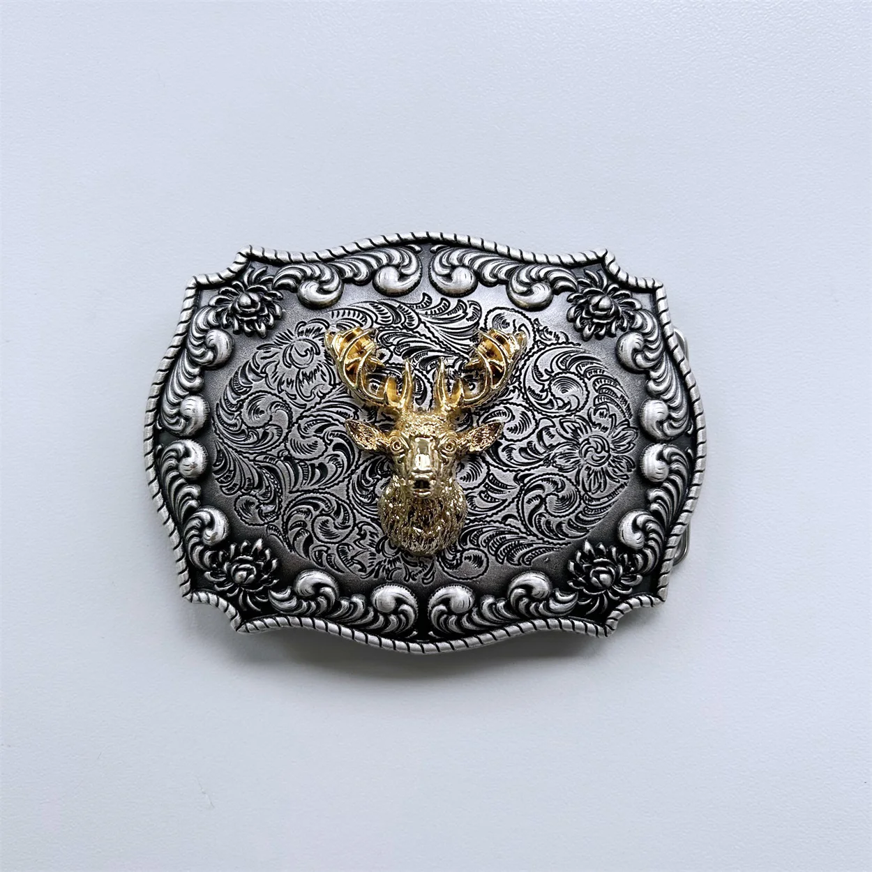 boucle-de-ceinture-vintage-argentee-style-western-rodeo-avec-tete-de-cerf-doree-double-couleur-hebilla-buckle-wt137vsg