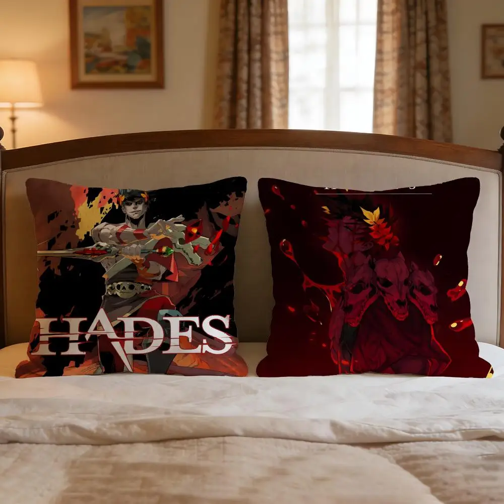 Game Hades Cushion Cover 4Pcs Decorative Covers Soft Cushion Case for Sofa Couch Decor 40x40 45x45 Pillowcases