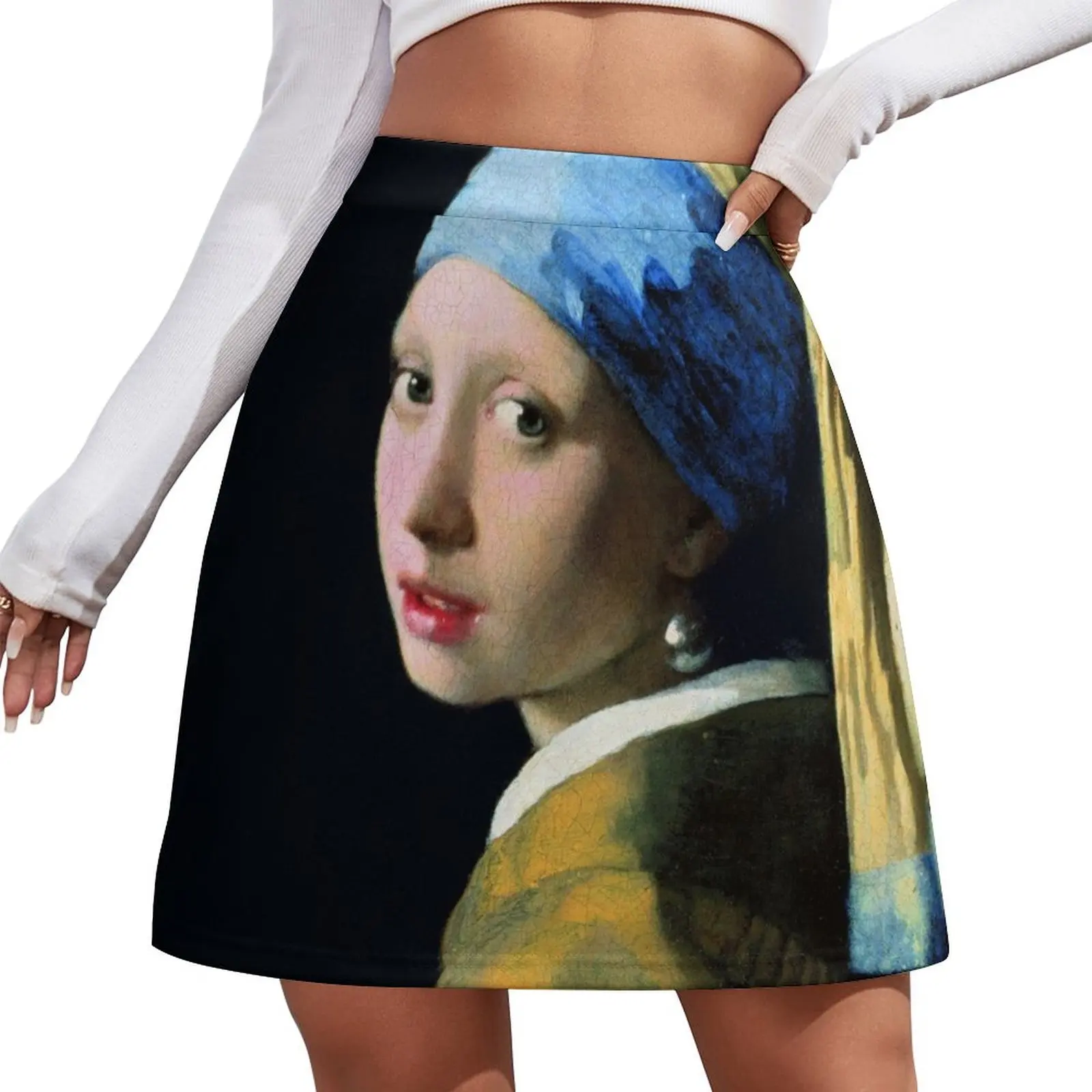 

Jan Vermeer Girl With A Pearl Earring Mini Skirt women's skirts trend 2026 dresses summer woman 2026 korean clothes ladies