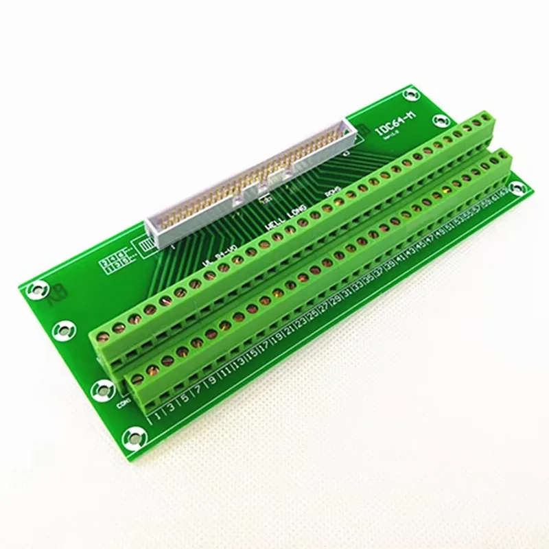 DC3 64P 2x32Pins Header Breakout Board, Terminal Block, Connector.