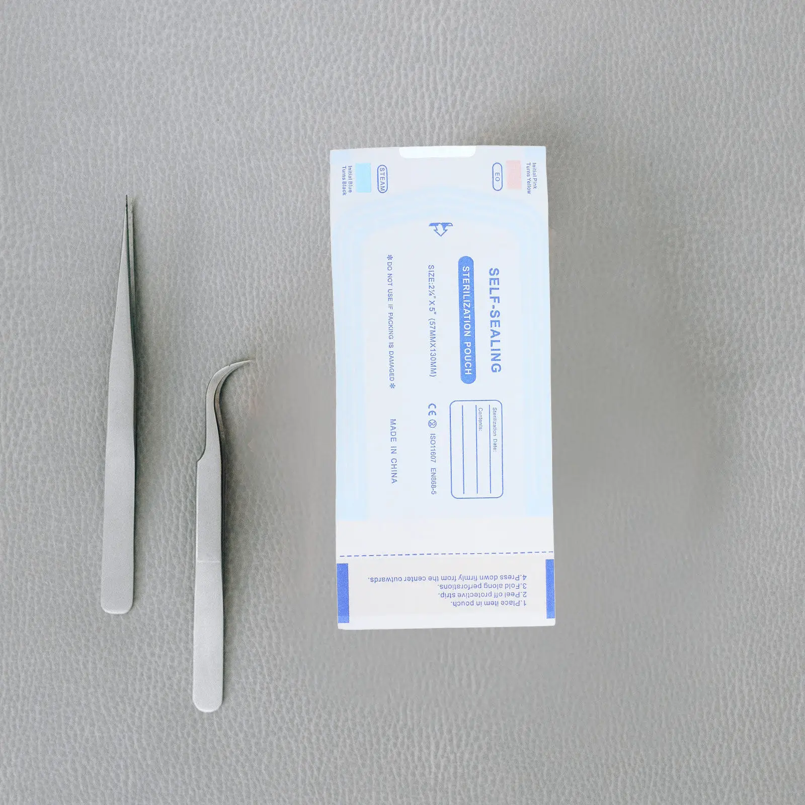 200Pcs Bags Self-Sealing Self-Adhesive Sterilizer Pouches for Dental Clinic Disposable Bags