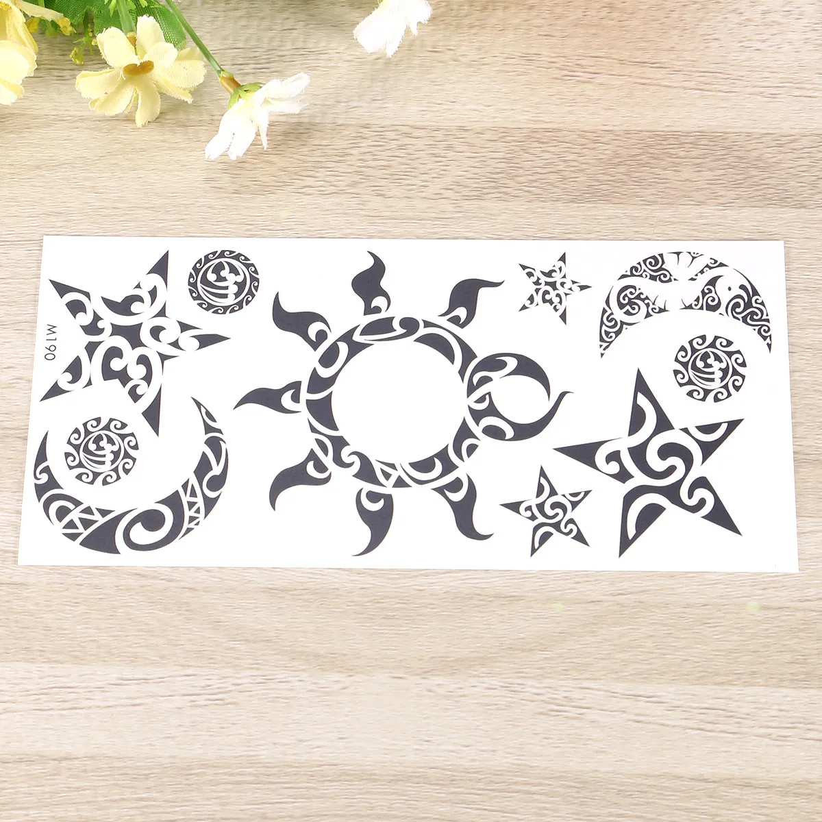 

4 шт. водонепроницаемые наклейки для татуировок с рисунком луны и звезд, идеальные подарки для взрослых, подростков, рокеров, байкеров