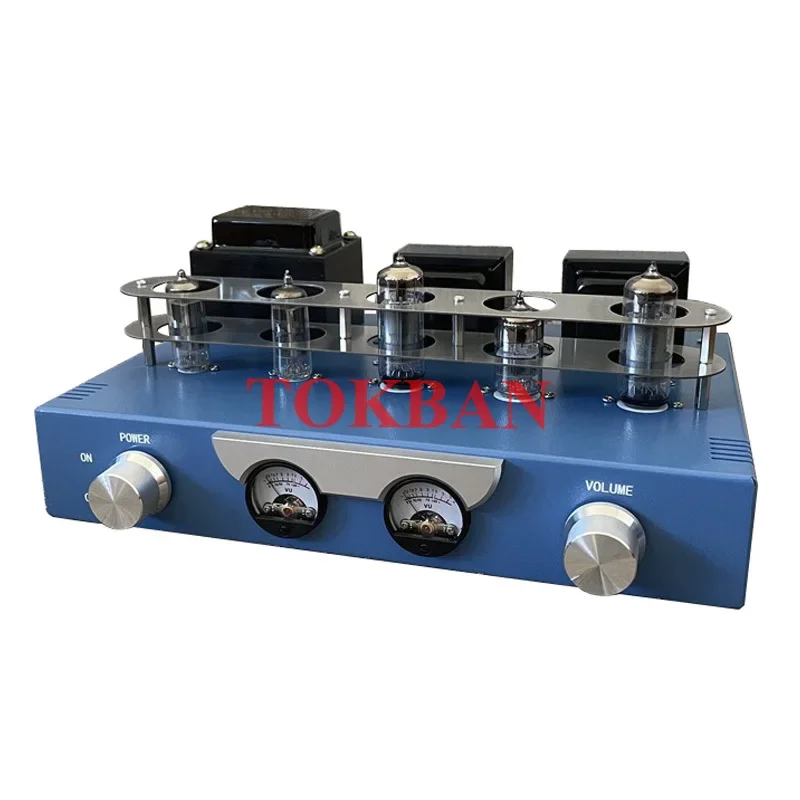 Imagem -03 - Tokban Vacuum Tube Amplificador Kit Faça Você Mesmo Áudio Bluetooth 5.0 vu Merer 2-channel Amp Hifi Classe a 3.5w 6n2 6p1