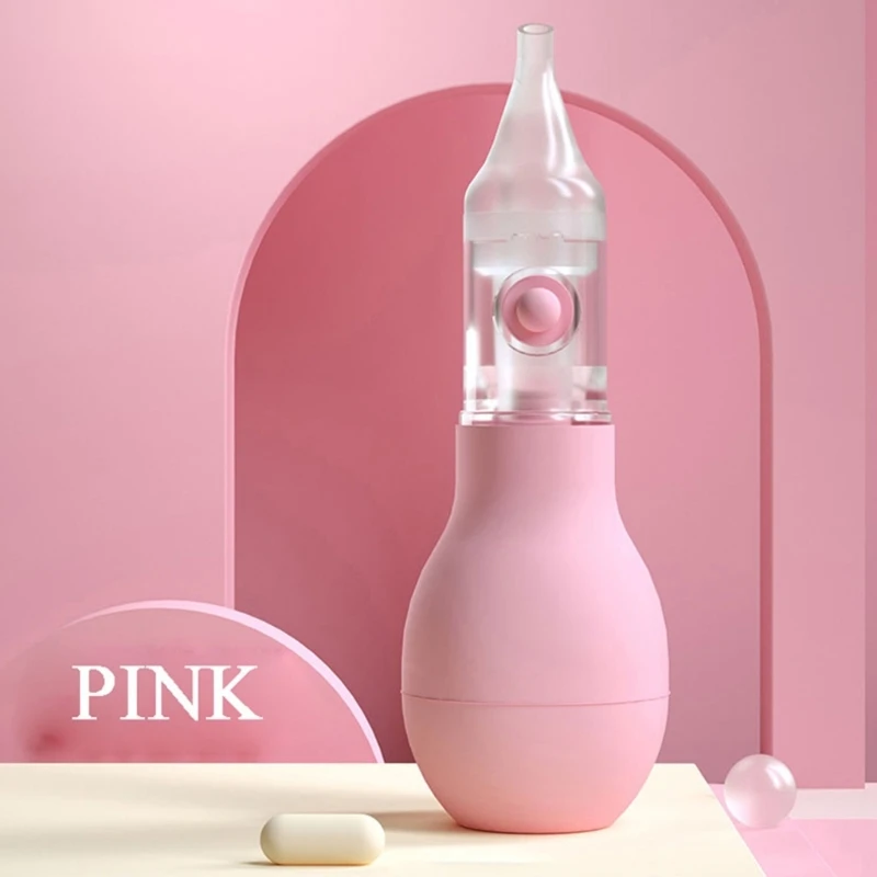 아기 비강 흡인기 코 흡인기 진공 흡입 키트 부드러운 실리콘 노즐이있는 코 클리너 역류 방지 콧물 제거제