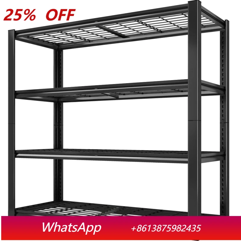 

Kitchen shelves Multi-layer floor storage Household steel shelves Hoist holes Multi-layer shelves