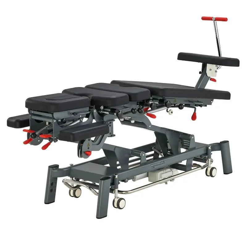 Fairworth-381 Factory Physical Therapy Equipment Electrical Physical Cervical Lumbar Traction Bed Power Chiropractic Table